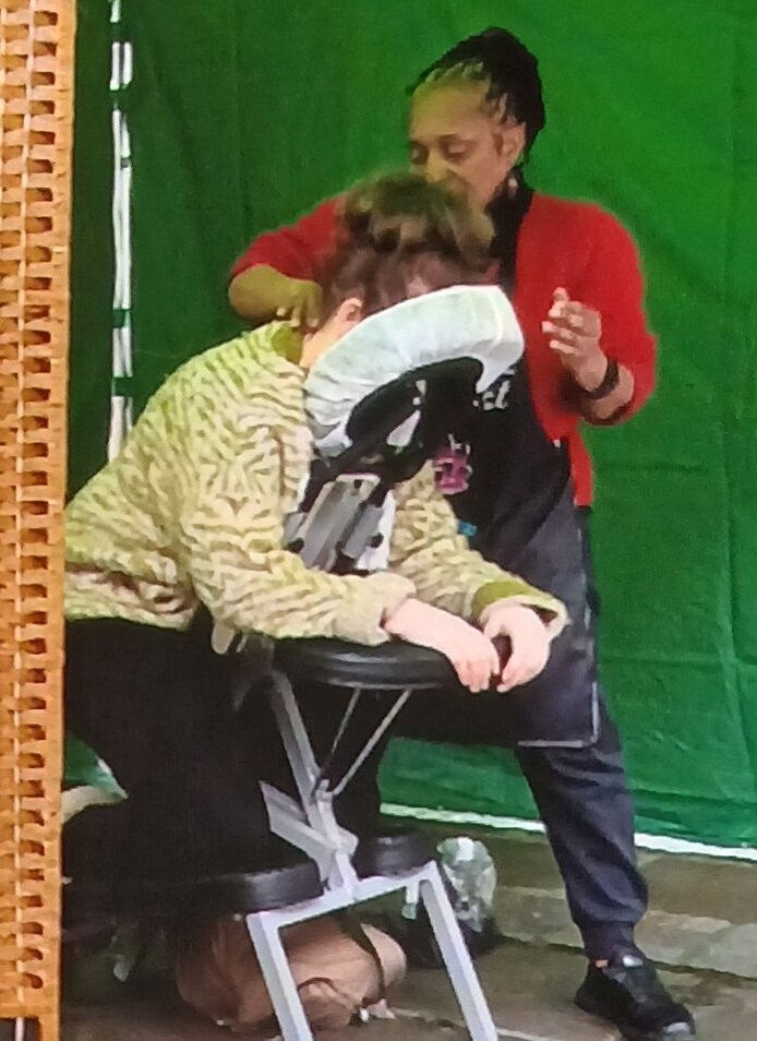 Woman performing Full Body Massage